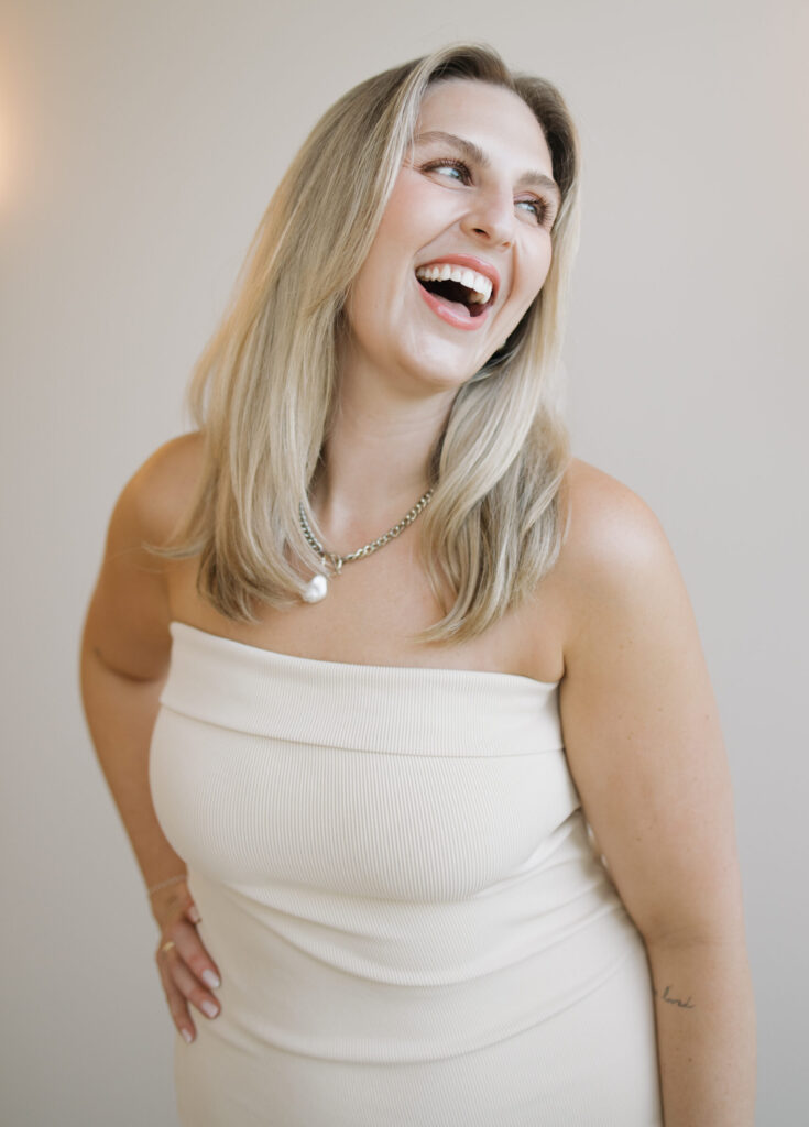 Laughing woman portrait